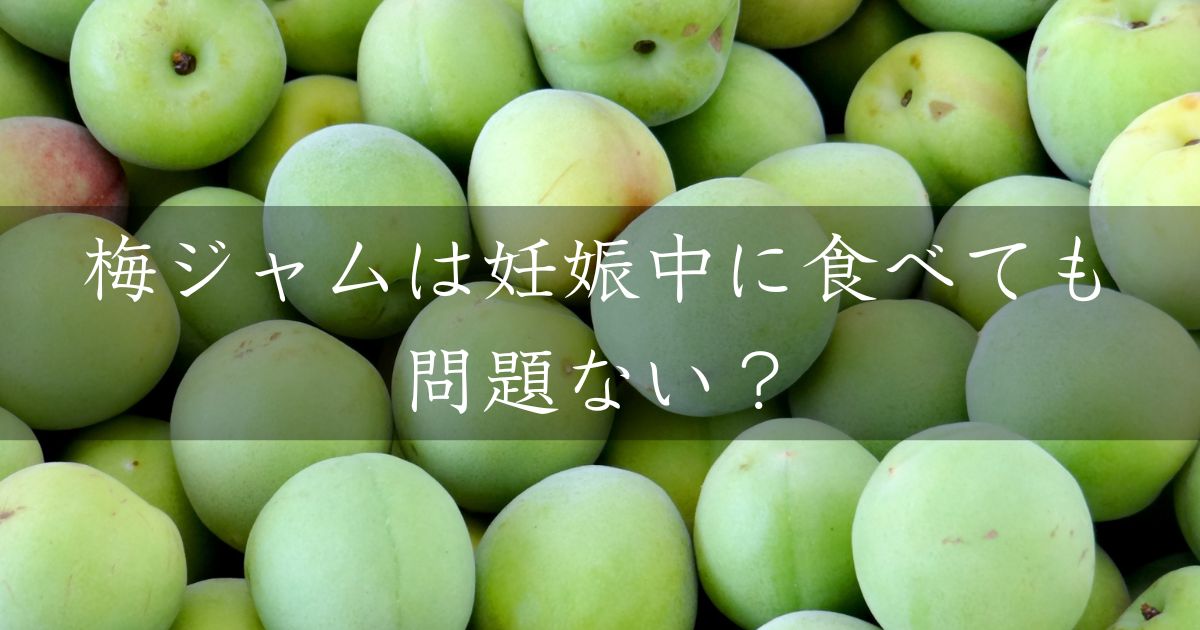 梅ジャムは妊娠中に食べても問題ない？他の梅関連の食事についても調査